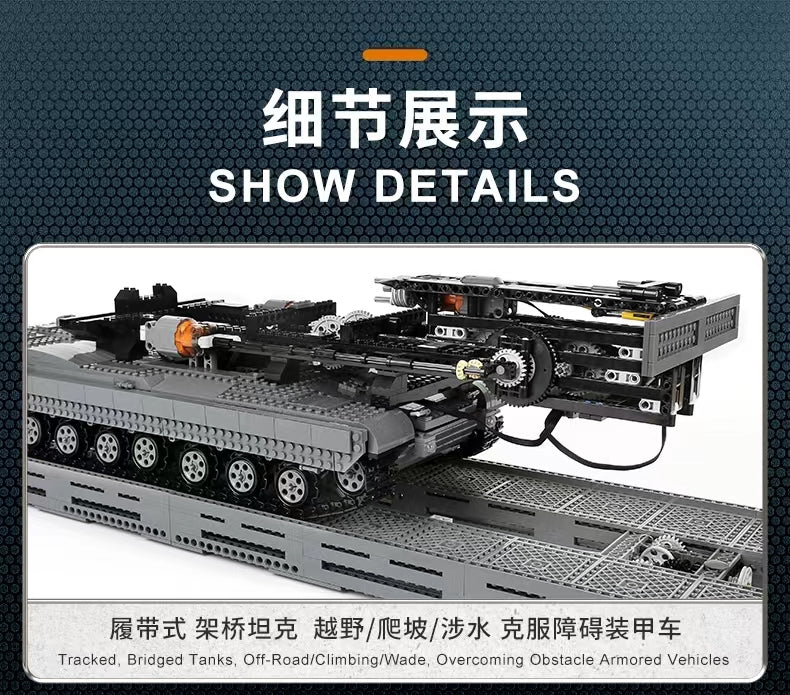 Mould King 20002 RC Bridge Tank - YWOBB
