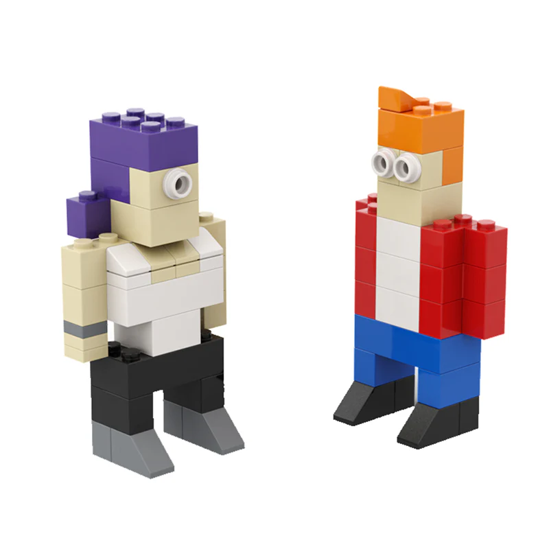 GOBRICKS MOC 156603 Leela & amp Fry - Futurama - YWOBB
