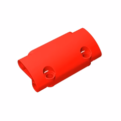 GOBRICKS GDS-1011 Panel Curved 7 x 3 with 2 Pin Holes through Panel Surface - YWOBB