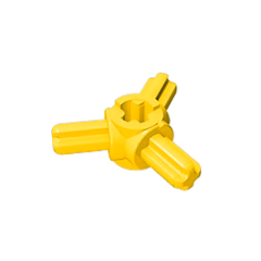 GOBRICKS GDS-933 Axle Connector Hub with 3 Axles - YWOBB