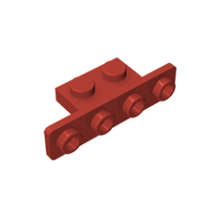 GOBRICKS GDS-638 Bracket 1 x 2 - 1 x 4 with Rounded Corners - YWOBB
