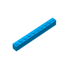 GOBRICKS GDS-537 Brick 1 x 10 - YWOBB