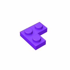 GOBRICKS GDS-585 Plate 2 x 2 Corner - YWOBB