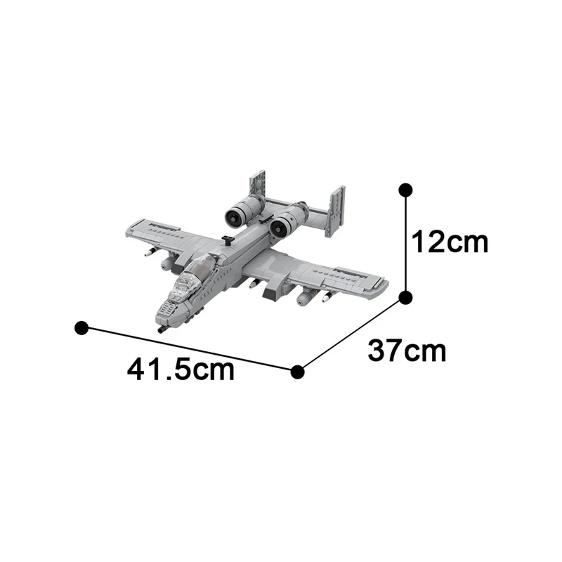GOBRICKS MOC 174669 A-10 Thunderbolt II - YWOBB
