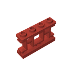 GOBRICKS GDS-M425 Fence 1 x 4 x 2 Ornamental Asian Lattice with Square and 4 Studs - YWOBB