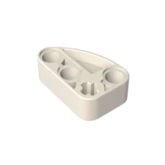 GOBRICKS GDS-2016 Liftarm Modified L-Shape Quarter Ellipse Thick 2 x 3 - YWOBB