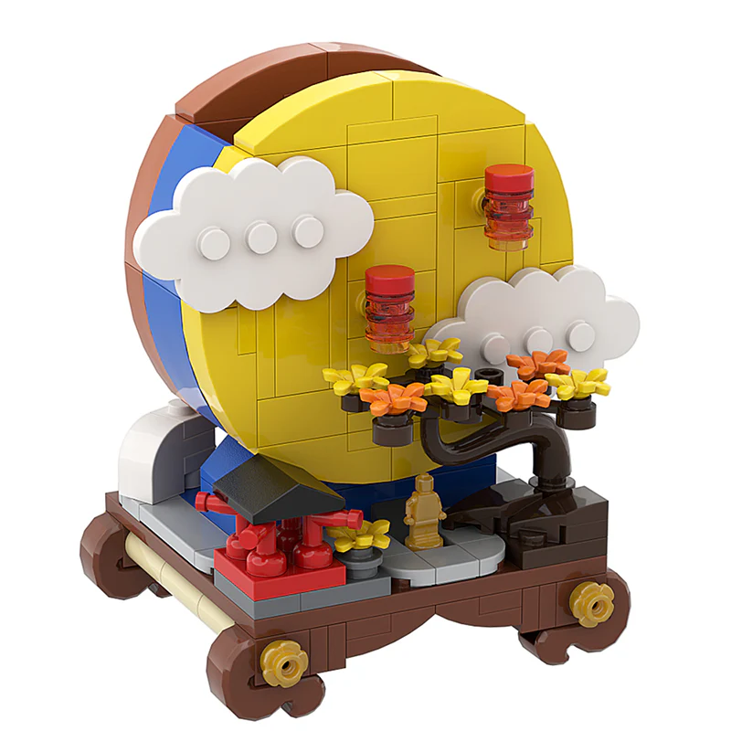 GOBRICKS MOC A0167 moon full moon - YWOBB