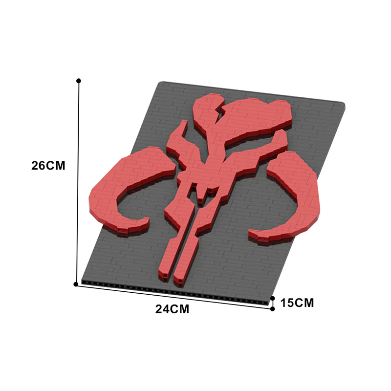 GOBRICKS MOC 28639 Mandalorian totem - YWOBB