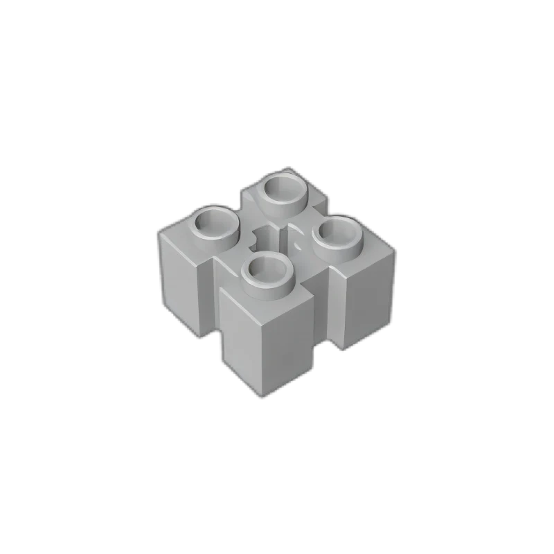 GOBRICKS GDS-90179 Modified 2 x 2 with Channels and Axle Hole - YWOBB