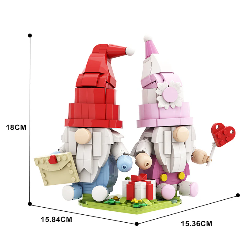 GOBRICKS MOC A0345 Valentine's Day Faceless Doll - YWOBB
