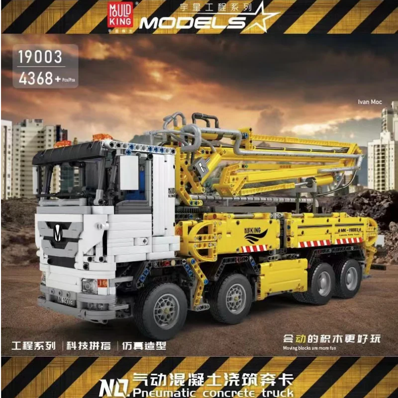 Mould King 19003 Truck with concrete pump OVP EU Warehouse Version - YWOBB