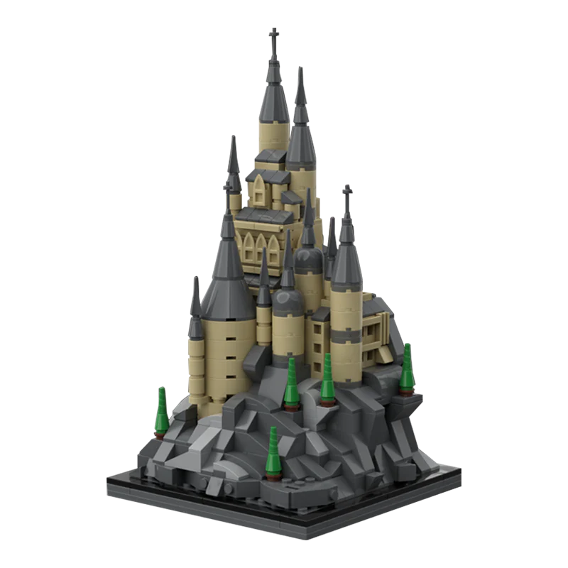 GOBRICKS MOC 135821 Microscale castle - 16x16 baseplate - YWOBB