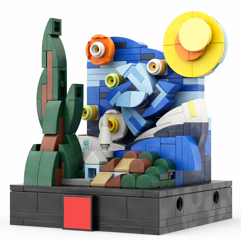 GOBRICKS MOC 121920 The Mini Starry Night - YWOBB
