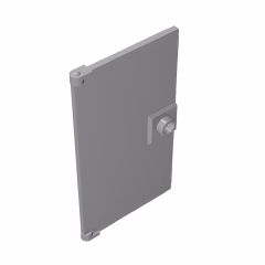 GOBRICKS GDS-763 Door 1 x 4 x 6 with Stud Handle - YWOBB