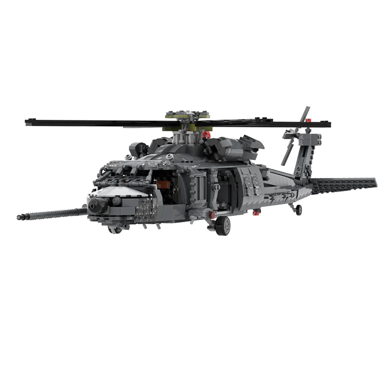 GOBRICKS MOC A1000 MH-60L pave hawk - YWOBB