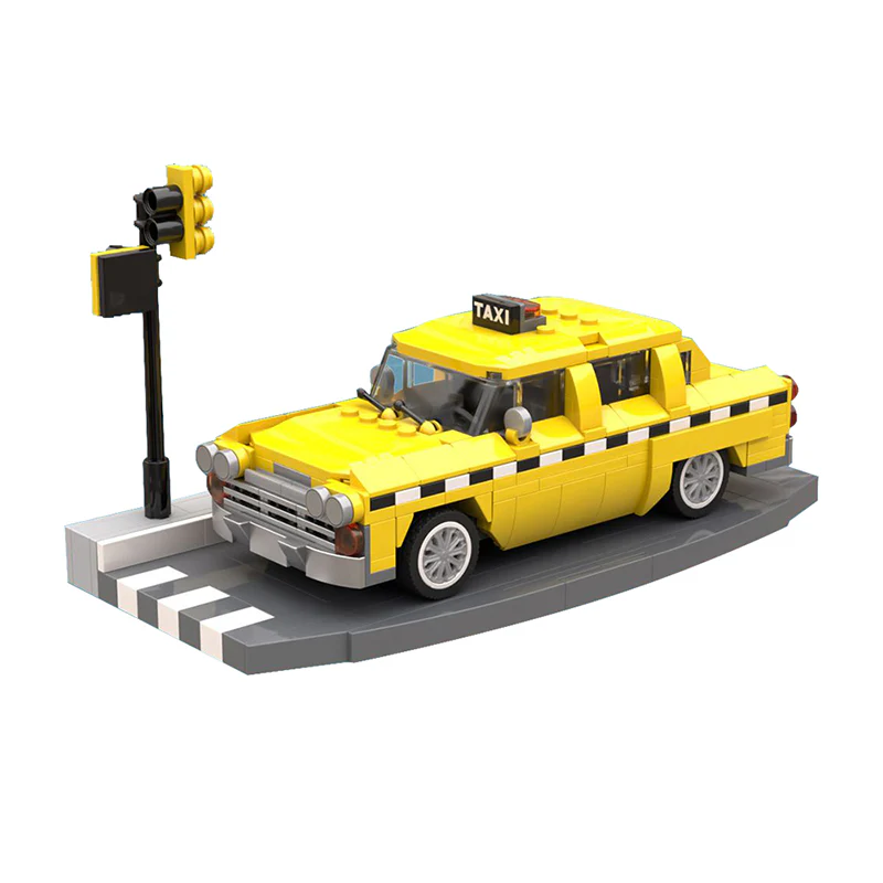 GOBRICKS MOC 121497 Checker Cab - YWOBB