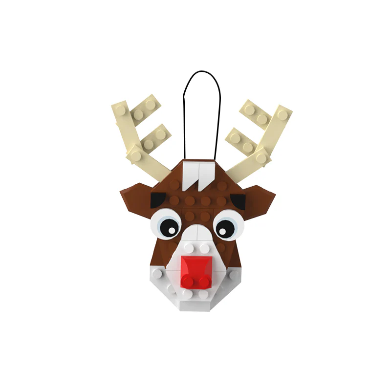 GOBRICKS MOC A0076Y09 Christmas pendant-Christmas elk - YWOBB