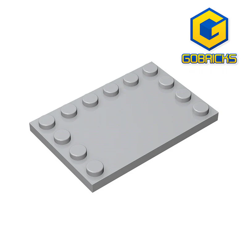 GOBRICKS GDS-757  Modified 4 x 6 with Studs on Edges - YWOBB