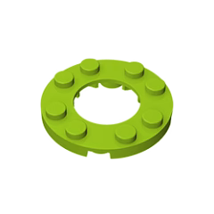 GOBRICKS GDS-842  Round 4 x 4 with 2 x 2 Round Open Center - YWOBB