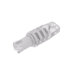 GOBRICKS GDS-1143 Hinge Cylinder 1 x 3 Locking with 1 Finger and Pin with Round Hole and Friction Ridges on Ends - YWOBB