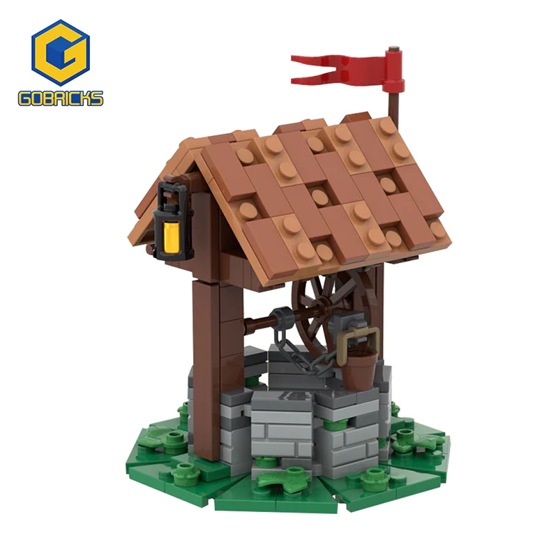 GOBRICKS MOC 119638 MEDIEVAL WELL (Castle Theme) - YWOBB
