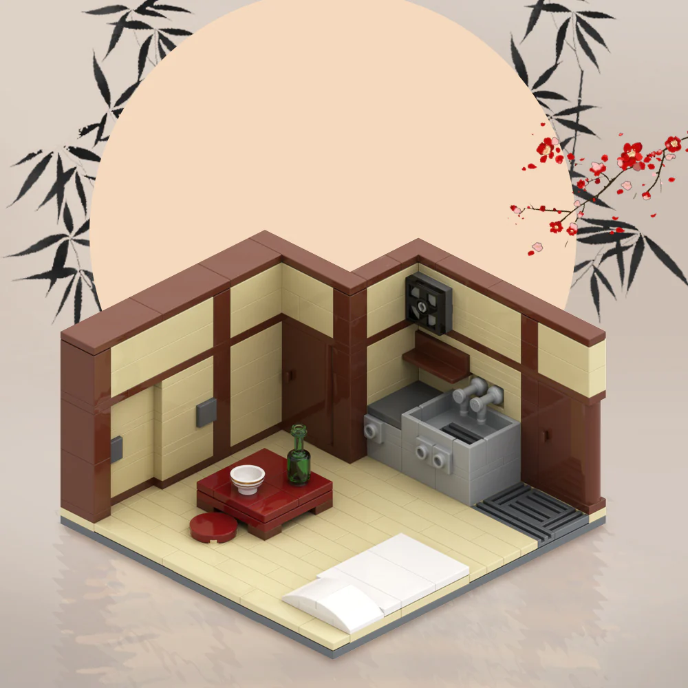 GOBRICKS MOC 99736 Japanese Apartment - YWOBB