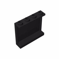 GOBRICKS GDS-751 Panel 1 x 4 x 3 with Side Supports - Hollow Studs - YWOBB