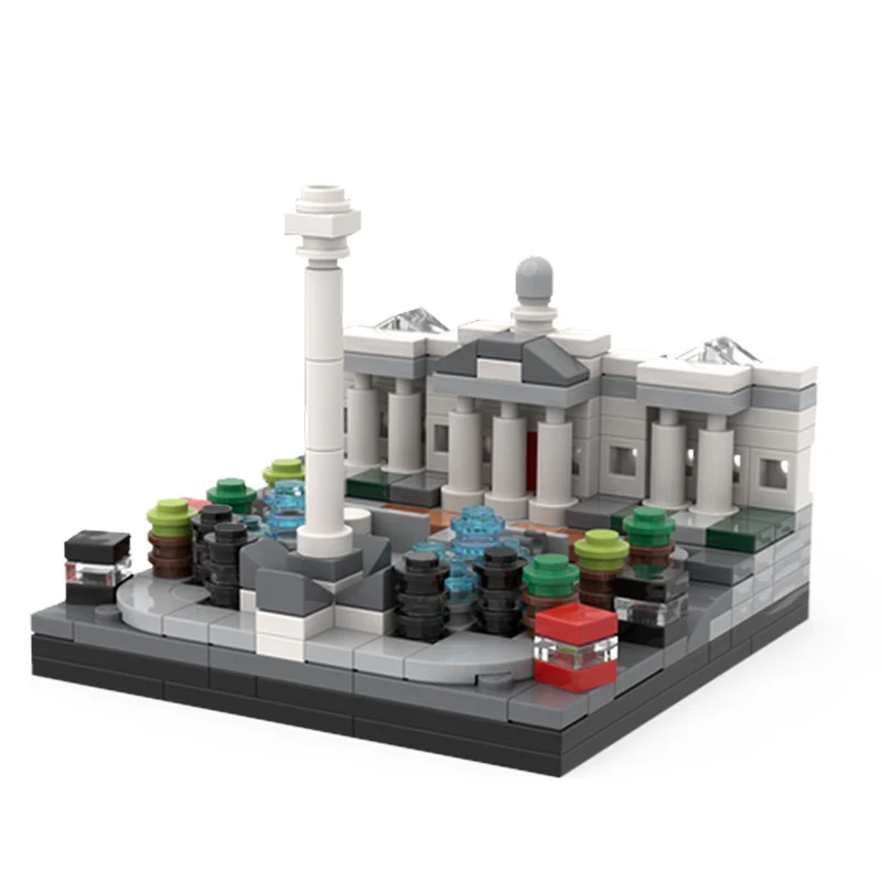 GOBRICKS MOC 149389 Trafalgar Square - YWOBB