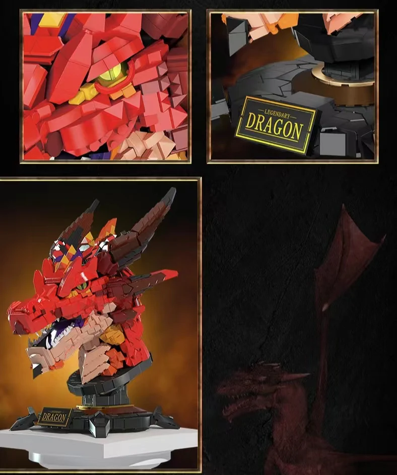LELE LN1008 Legendary Fire Dragon Head - YWOBB
