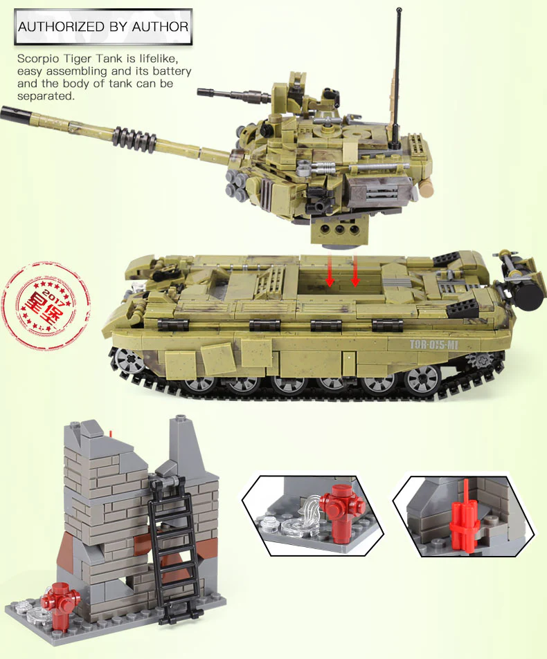 XINGBAO XB-06015 The Scorpio Tiger Tank - YWOBB