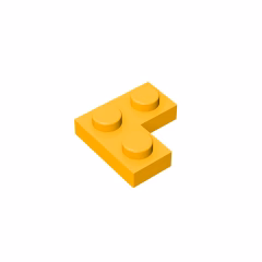 GOBRICKS GDS-585 Plate 2 x 2 Corner - YWOBB