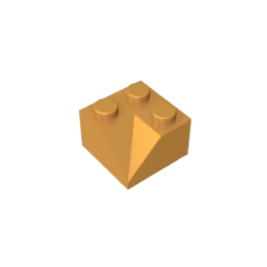 GOBRICKS GDS-721 Slope 45 2 x 2 Double Concave - YWOBB