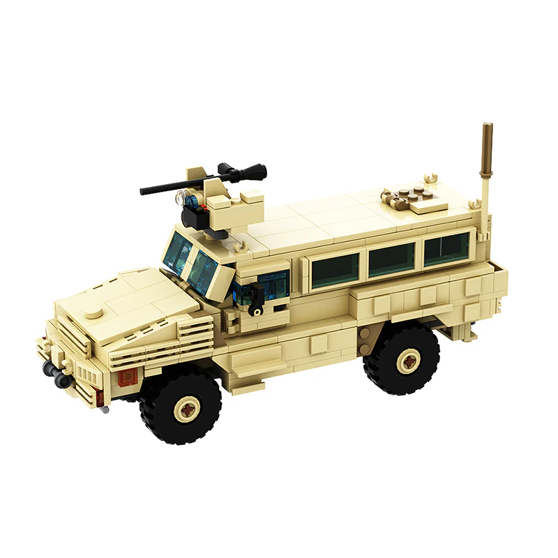 GOBRICKS MOC 131385 RG-31 Mk.5E Cat.1 MRAP - YWOBB