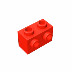 GOBRICKS GDS-634 Modified 1 x 2 with Studs on  Side - YWOBB