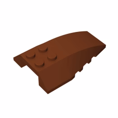 GOBRICKS GDS-898 Wedge 6 x 4 Triple Curved - YWOBB