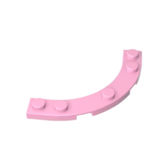 GOBRICKS GDS-90141 Plate Round Corner 5 x 5 Macaroni - YWOBB