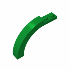 GOBRICKS GDS-720 Arch 1 x 6 x 3 1/3 Curved Top - YWOBB