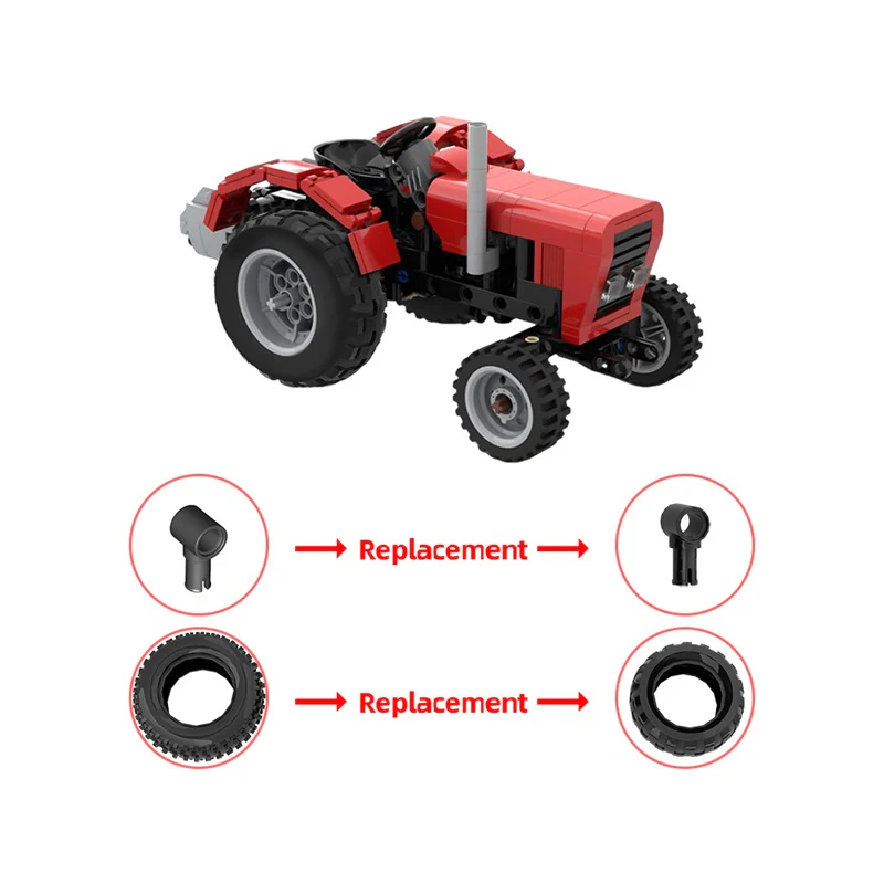 GOBRICKS MOC 169171 Old Tractor MOC - YWOBB