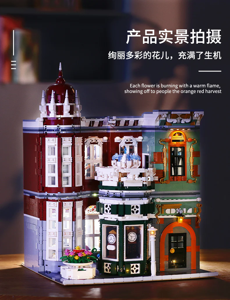 Mould King 16005 Antique Collection Shop with LED lights - YWOBB