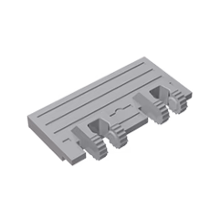 GOBRICKS GDS-1306 Hinge Train Gate 2 x 4 Locking Dual 2 Fingers without Rear Reinforcements - YWOBB