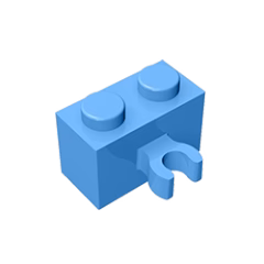 GOBRICKS GDS-651 Modified 1 x 2 with Open O Clip Thick - YWOBB