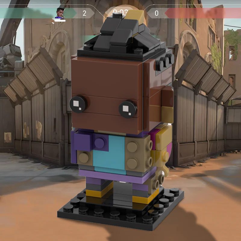 GOBRICKS MOC 121091 VALORANT Astra Brickheadz - YWOBB