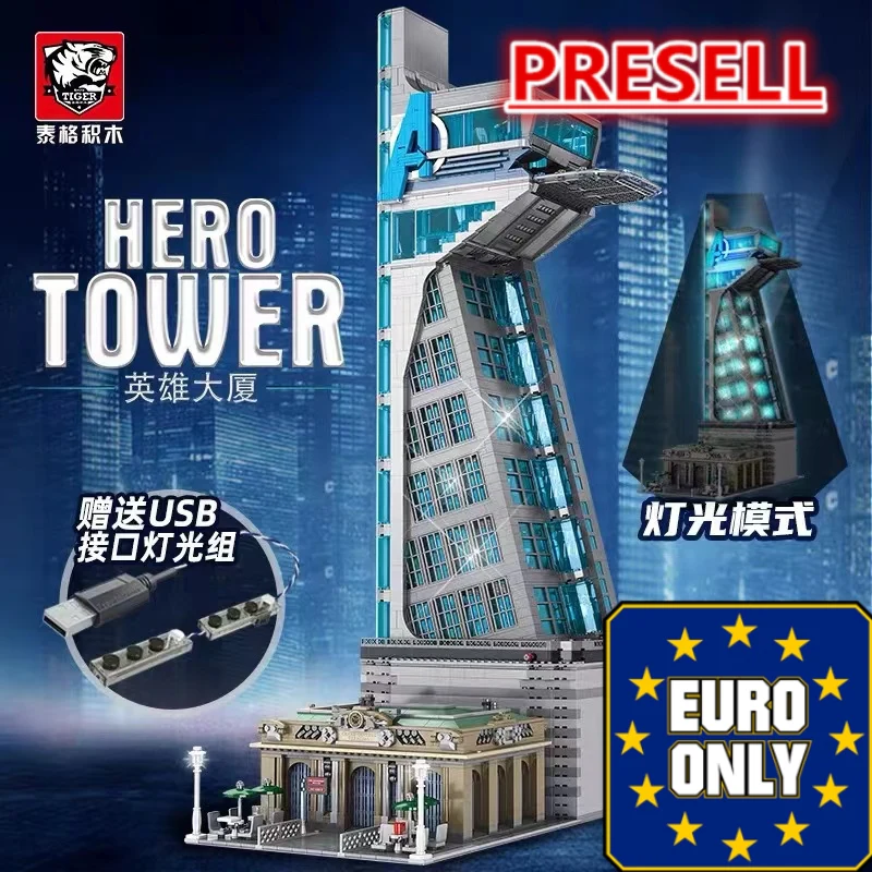 TIGER 55120 Avengers Tower Hero Tower OVP EU Warehouse Version - YWOBB