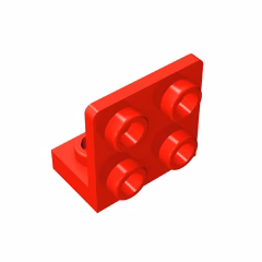 GOBRICKS GDS-642 Bracket 1 x 2 - 2 x 2 Inverted - YWOBB