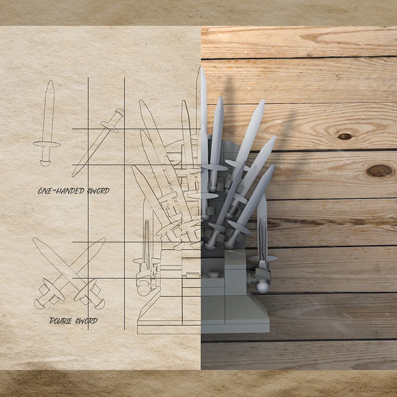 MOC 18100 Game Of Thrones - The Iron Throne - YWOBB