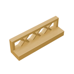 GOBRICKS GDS-881 Fence 1 x 4 x 1 - YWOBB