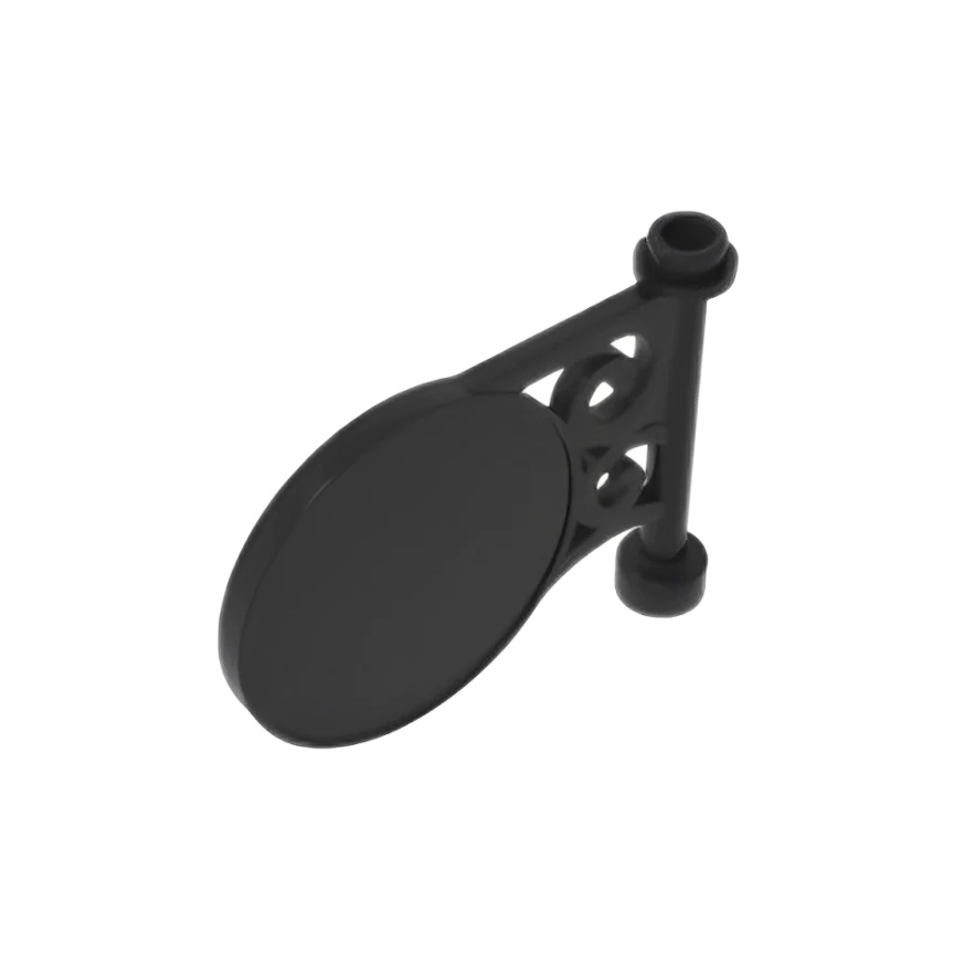 GOBRICKS GDS-M199 Road Sign Round on Pole with Flat Top Attachment - YWOBB