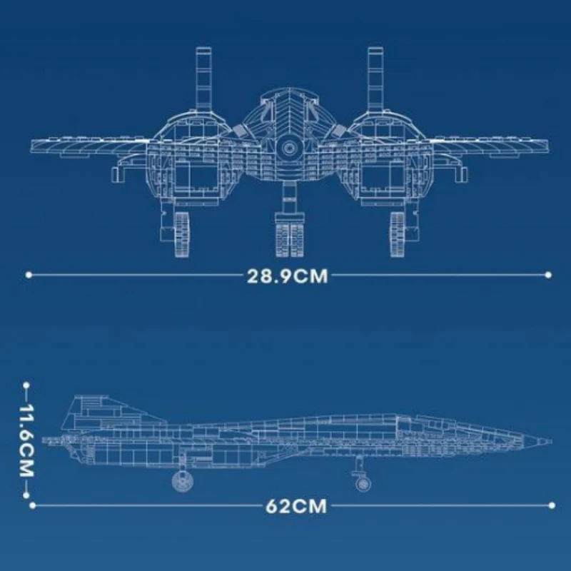 Reobrix 33039 SR-72 Reconnaissance Aircraft - YWOBB