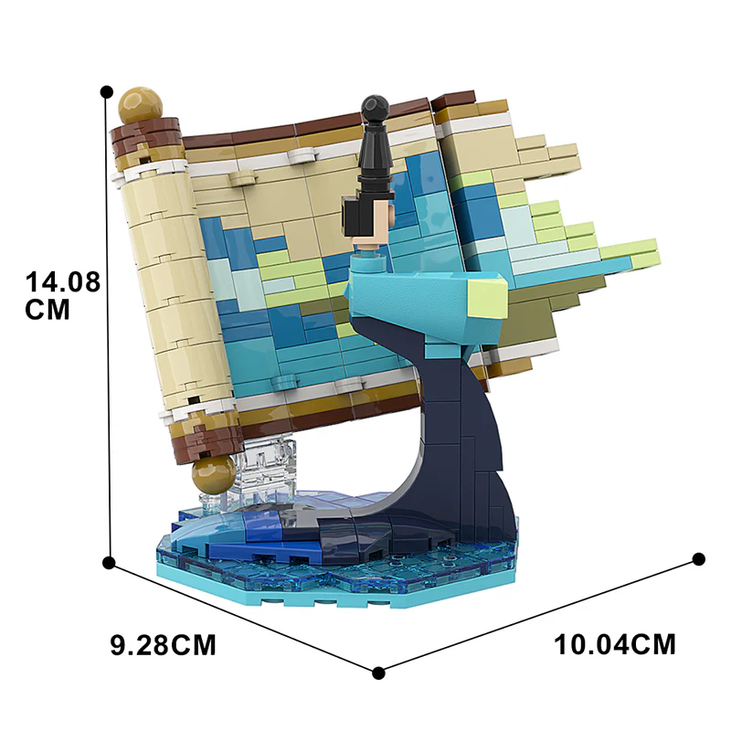 GOBRICKS MOC A0165 Green mountains and rivers - YWOBB