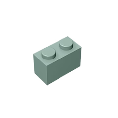GOBRICKS GDS-532 Brick 1 x 2 - YWOBB
